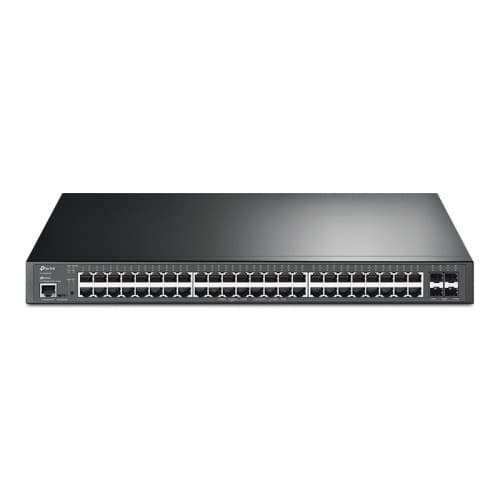 TP-Link JetStream TL-SG3452XP V1 - switch - 52 portar - Administrerad - rackmonterbar Svart