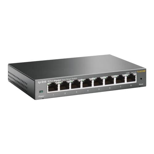TP-Link JetStream TL-SG108E Easy Smart Switch - switch - 8 portar - Administrerad
