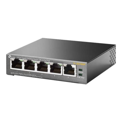 TP-Link TL-SG1005P - switch - 5 portar - ohanterad Svart