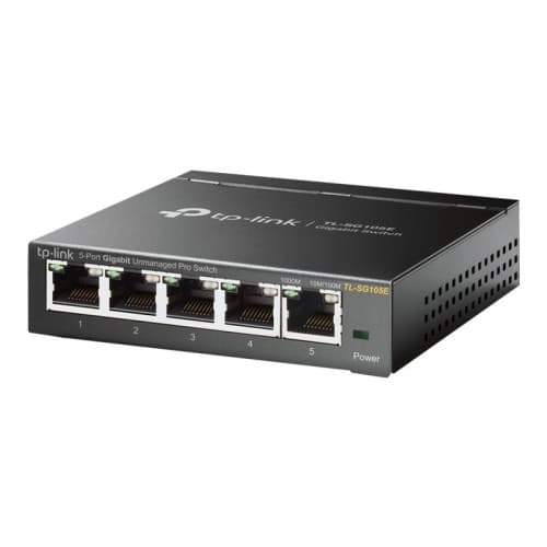 TP-Link Easy Smart TL-SG105E - switch - 5 portar Svart