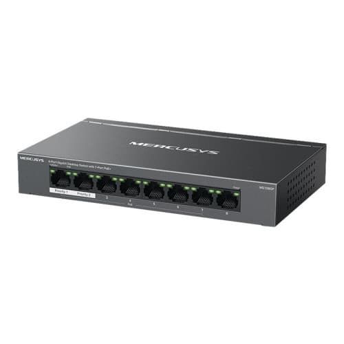 Mercusys MS108GP V1 - switch - 8 portar Svart