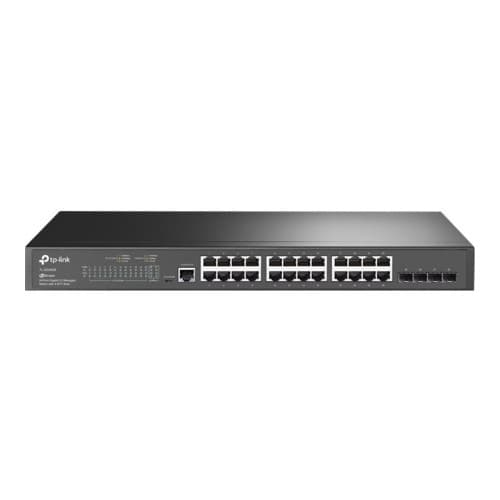 TP-Link JetStream TL-SG3428 - switch - 28 portar - Administrerad - rackmonterbar Svart