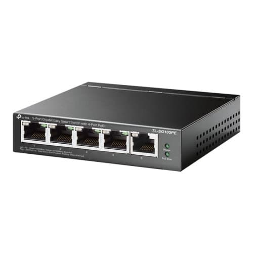 TP-Link TL-SG105PE - switch - 5 portar - Administrerad Svart