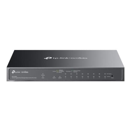 TP-Link Omada ES210GMP V1 - switch - 10 portar - Administrerad Svart