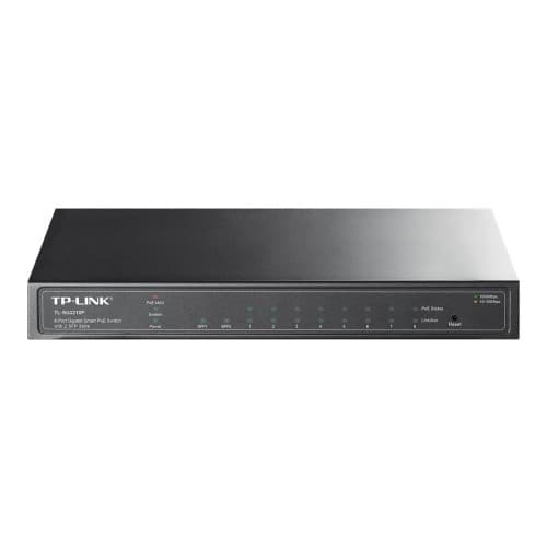 TP-Link TL-SG2210P 8-Port Gigabit Smart PoE Switch with 2 SFP Slots - switch - 8 portar - Administrerad