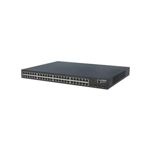 Intellinet 48-Port Gigabit Ethernet Web-Managed Switch with 4 SFP Ports, 48 x 10/100/1000 Mbps RJ45 Ports + 4 x SFP, IEEE 802.3az Energy Efficient Eth Svart