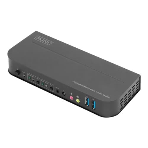 DIGITUS DS-12850 - omkopplare för tangentbord/video/mus/ljud/USB - 2 portar
