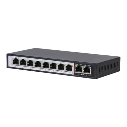 Extralink PERSES - switch - 10 portar - ohanterad Svart