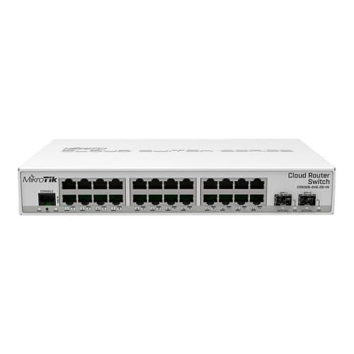 MikroTik Cloud Router Switch CRS326-24G-2S+IN - switch - 26 portar - Administrerad Vit