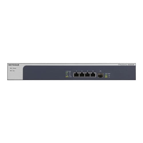 NETGEAR XS505M - switch - 5 portar - ohanterad - rackmonterbar Grå, Silver