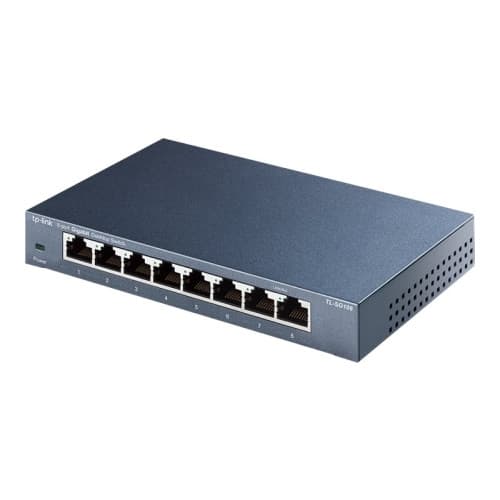 TP-Link TL-SG108 - V5 - switch - 8 portar - ohanterad Svart