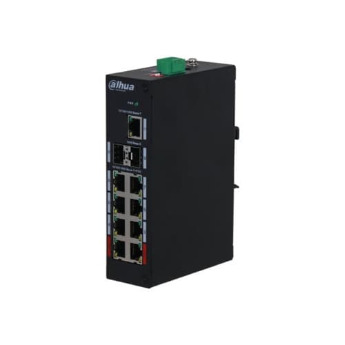 Dahua PFS3211-8GT-120-V2 - switch - 11 portar - ohanterad Svart