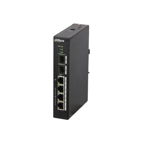 Dahua DH-PFS3206-4P-96 - switch - 4 portar - ohanterad Svart