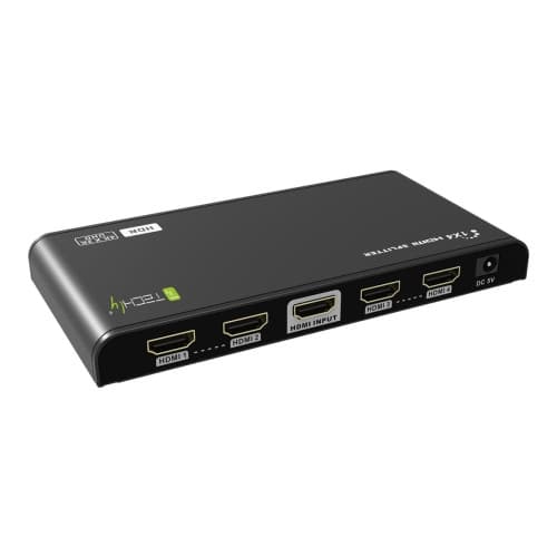 TECHly HDMI2.0 Splitter 4K 4 ways HDR - video/audiosplitter - 4 portar