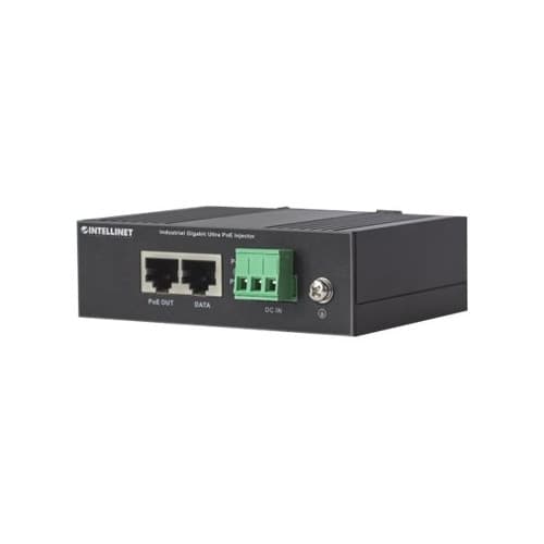 Intellinet Industrial Gigabit Ultra PoE Injector, 1 x 60 W Port, IEEE 802.3bt/at/af Power over Ethernet (Ultra POE/PoE+/PoE), Metal Housing - strömtil