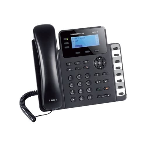 Grandstream GXP1630 - VoIP-telefon - 4-riktad samtalsförmåg Svart, Grå