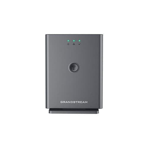 Grandstream DP755 - sladdlös telefonbasstation/VoIP-telefonbasstation - 3-riktad samtalsförmåg Svart