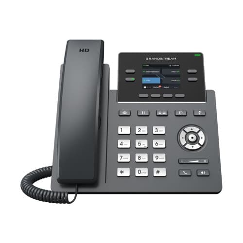 Grandstream GRP2612G - VoIP-telefon med nummerpresentation/samtal väntar - 3-riktad samtalsförmåg Svart