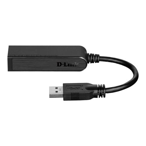 D-Link DUB-1312 - nätverksadapter - USB 3.0 - Gigabit Ethernet Svart