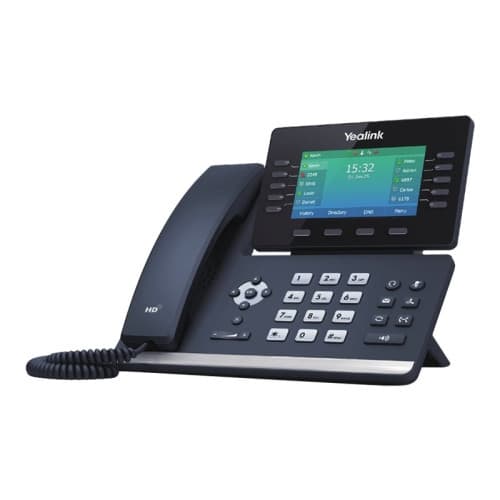 Yealink SIP-T54W - VoIP-telefon - med Bluetooth interface med nummerpresentation - 3-riktad samtalsförmåg Svart