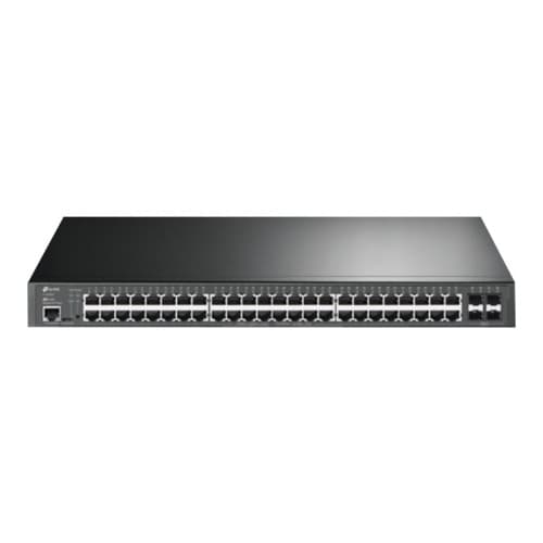 TP-Link JetStream TL-SG3452P V1 - switch - 52 portar - Administrerad - rackmonterbar Svart