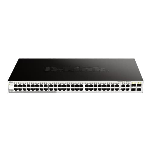 D-Link Web Smart DGS-1210-48 - switch - 48 portar - Administrerad Svart