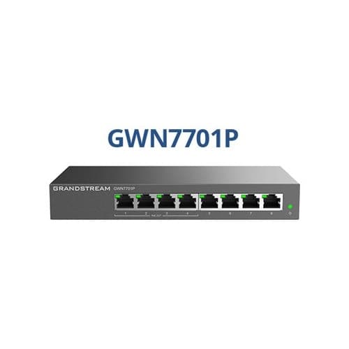 Grandstream GWN7700 Series GWN7701P - switch - 8 portar - ohanterad