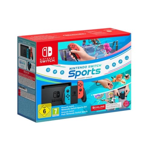 Nintendo Switch Sports Set bärbara spelkonsoller 15,8 cm (6.2") 32 GB Pekskärm Wi-Fi Blå, Grå, Röd Blå, Grå, Röd