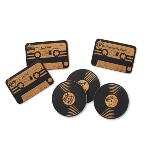 Winkee - Rocks Coaster Set of 6 - Black