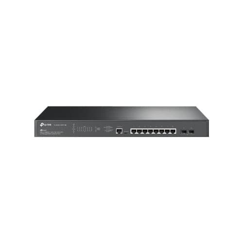 TP-Link JetStream TL-SG3210XHP-M2 V2.6 - switch - 8 portar - Administrerad - rackmonterbar Svart