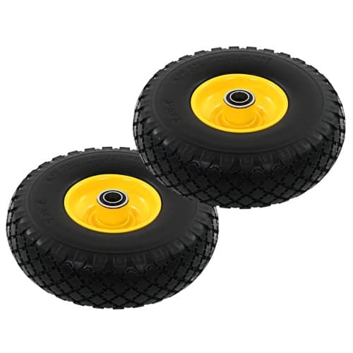 Hjul för säckkärra 2 st massiv PU 3.00-4 (260x85)