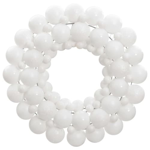 Julkrans vit 45 cm polystyren