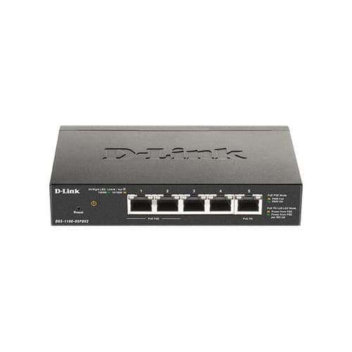D-Link DGS 1100-05PDV2 - switch - 5 portar - smart