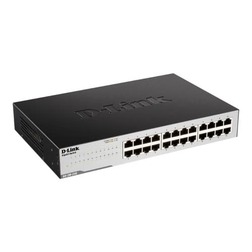 D-Link GO-SW-24G - switch - 24 portar - ohanterad Svart