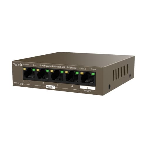 Tenda TEG1105PD - switch - PD - 5 portar