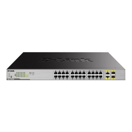D-Link DGS 1026MP - switch - 26 portar - ohanterad - rackmonterbar Svart, Grå