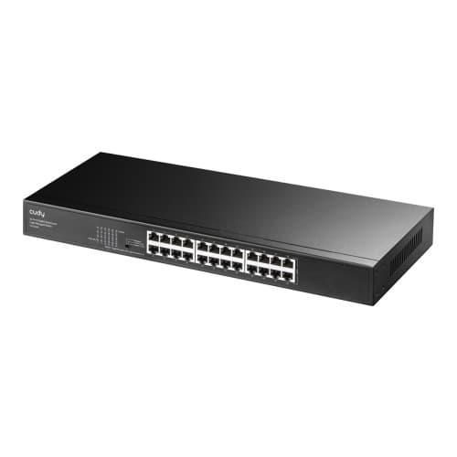 Cudy GS1024E - switch - ljus - 24 portar - Administrerad - rackmonterbar