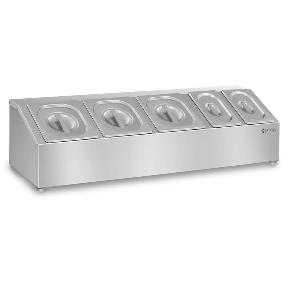Royal Catering GN-uppsatshylla - inkl. 5 lock