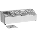 Miniatyrbild 2 av 4: Royal Catering GN-uppsatshylla - inkl. 4 GN-1/6-behållare med lock