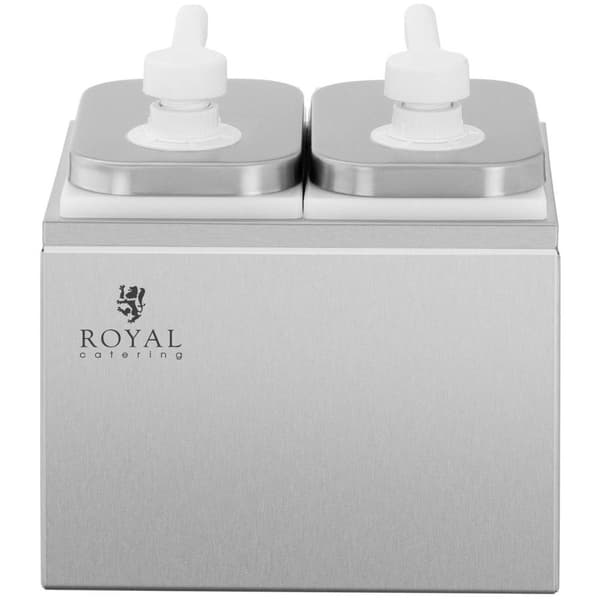 Royal Catering Såsdispenser - 2 pumpar - 2 x 2 l