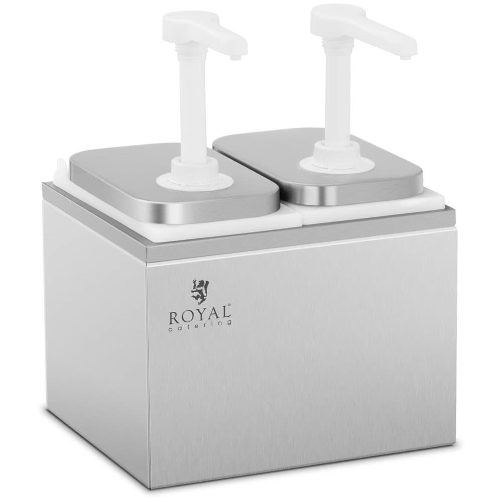 Royal Catering Såsdispenser - 2 pumpar - 2 x 2 l