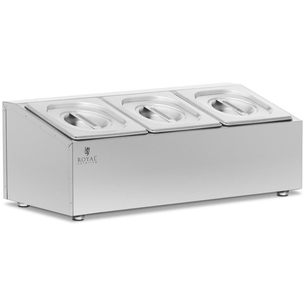 Royal Catering GN-uppsatshylla - 3 GN 1/6 - 5,7 l - Royal Catering