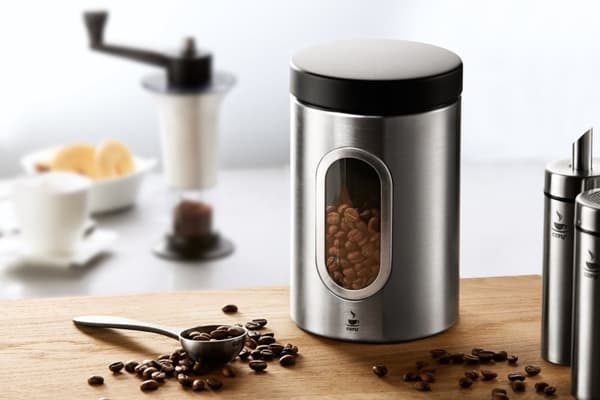 GEFU 16340 køkkenopbevaringsbeholder Kaffebeholder 0,5 L aluminium, polypropylen (PP), rustfrit stål