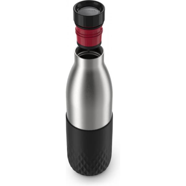 Tefal Bludrop Sleeve -dryckesflaska, 0,7 L, svart/stål