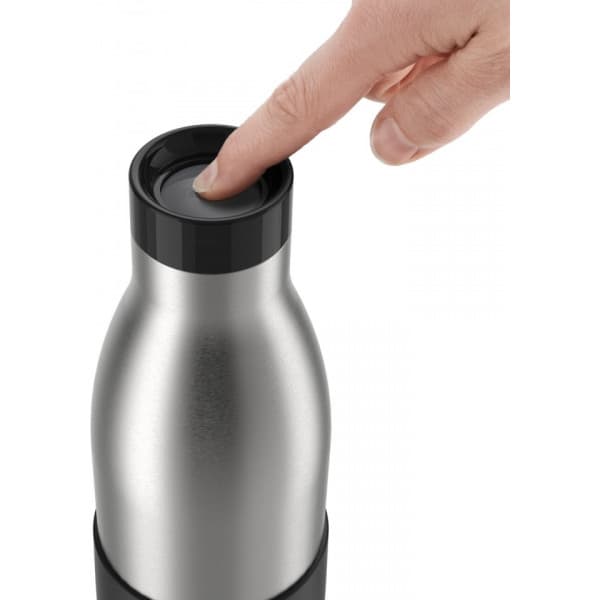 Tefal Bludrop Sleeve -dryckesflaska, 0,7 L, svart/stål