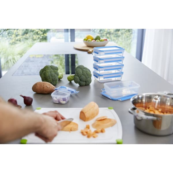 Tefal MasterSeal MealPrep -säilytysrasiasetti, 5 x 0,8 L