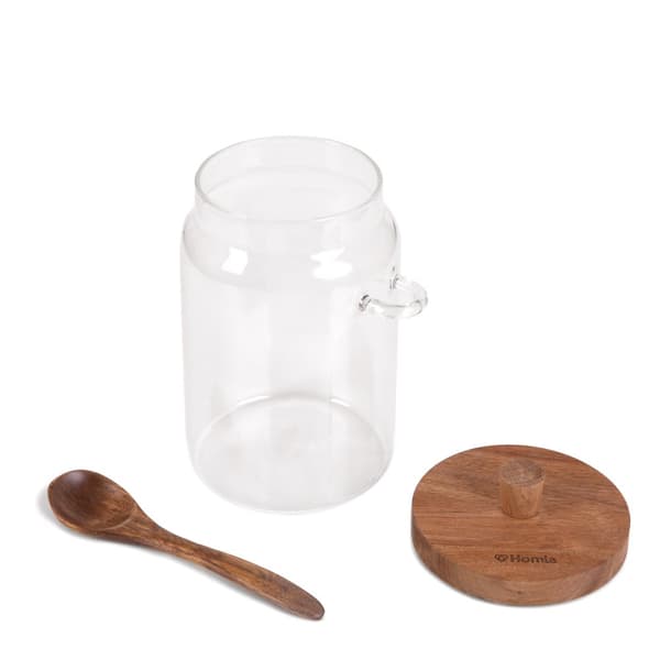 Container | CARLOS | glas med akacieske | 0,9 l | 844107
