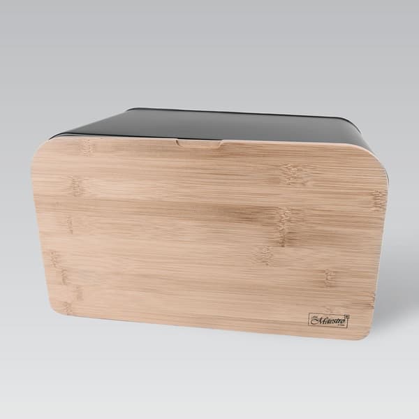 Musta leipäsäiliö MAESTRO MR-1770-BLACK
