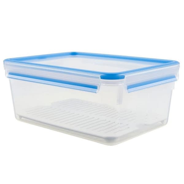 Emsa 512888 Clip & Close säilytyslaatikko + sulatusteline 3,7L sininen