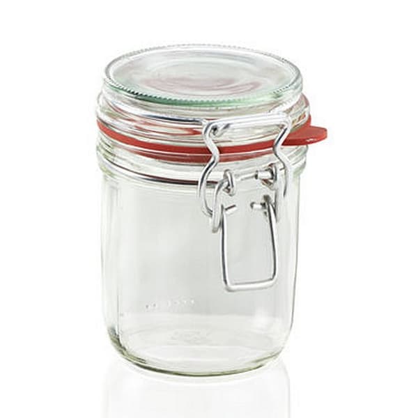 Leifheit 3192 Weck krukke med clips lukning 370 ml Glas/rustfrit stål